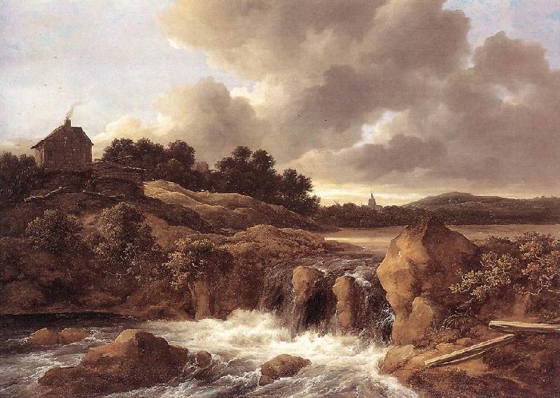 Jacob van Ruisdael Landscape with Waterfall oil painting image
